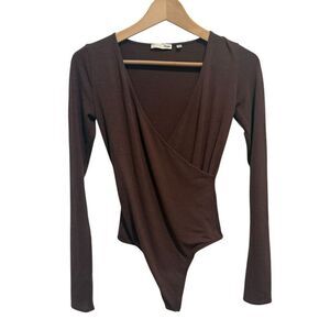 Wilfred Free Aritzia Surplice Thong Bodysuit Size S